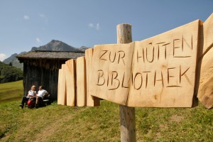 Hüttenbibliothek in Lech Zürs